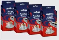 Кофе молотый Lavazza Crema e Gusto, 250 г, вакуумная упаковка, 4 уп