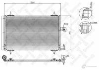 Радиатор конд Citroen Xsara 2.0HDi 99> Stellox 10-45064-SX
