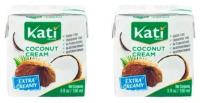 Кокосовые сливки "KATI" 150 мл, Tetra Pak, 2 шт