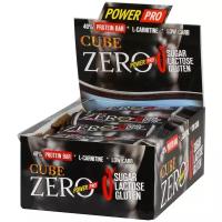 Power Pro Батончики Power Pro Cube ZERO 50 г, 20 шт, вкус: крем-шоколад