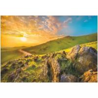 Фотообои бумажные KOMAR по лицензии NATIONAL GEOGRAPHIC "Утро в горах" 368х254 см (ШхВ)