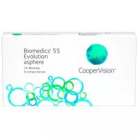 Контактные линзы CooperVision Biomedics 55 Evolution Asphere UV, 6 шт., R 8,6, D -6