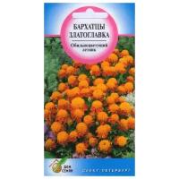 "Бархатцы (Тагетес отклонённый) Златоглавка, 80 семян"