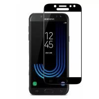 Защитное стекло MultiShop для Samsung Galaxy J5 2017/Стекло с олеофобным покрытием для Самсунг Галакси Джи 5 2017 Full Glue Черное