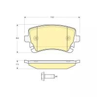 Дисковые тормозные колодки задние GIRLING 6115161