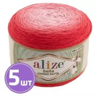 Пряжа Alize Bella Ombre Batik (7404 красный), 5 шт. по 250 г, Alize