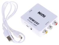 Конвертер HDMI2AV HDMI(F)-->RCA(F) белый