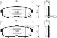 Колодки Задние Mazda Mpv Ii 02-06 Sangsin Brake Sp1520 Sangsin brake арт. SP1520