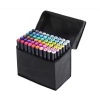 Маркеры для / Набор профессиональных двухсторонних маркеров в чехле / 60 цветов