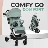 Коляска прогулочная складная Farfello Comfy Go Comfort Chrome, зеленый