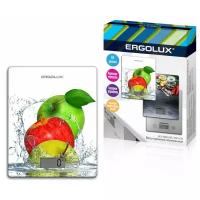 Весы кухонные ELX-SK02-С01 белые, яблоки (до 5 кг, 195*142 мм) ERGOLUX
