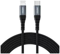 Кабель CHOETECH USB-C to Lightning Nylon Braided MFi (1,2 м) чёрный (IP0039)