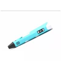 3D ручка 3D pen 2+120 м пластика (Голубой)
