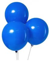 Воздушные шары LETI 12", пастель, латекс, в наборе 5 шт., цвет синий