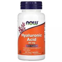 NOW Foods Hyaluronic Acid 50 мг with MSM 60 капсул