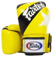 Боксерские перчатки Fairtex BGV1 Nation Prints Жёлтые (12 унций)