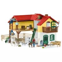 Игровой набор Schleich Farm World Ферма с хлевом и животными 42407, 52 дет