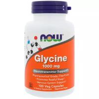 Now Foods, глицин, Glycine, 1000 мг, 100 капс