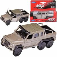 Машинка Welly 1:38 MERCEDES-BENZ G63 AMG 6X6 золотистая 43704W/золотистая