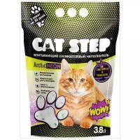 Впитывающий наполнитель Cat Step силикагелевый Arctic Neon, 3.8л, 1 шт