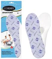 Стельки Corbby SPORTFORM, ортопедические, размер 37-38. Стельки для спортивной, туристической и повседневной обуви. Пропитка SANITIZED