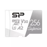 Флеш карта microSD 256GB Silicon Power Superior A2 microSDXC Class 10 UHS-I U3 Colorful 100/80 Mb/s