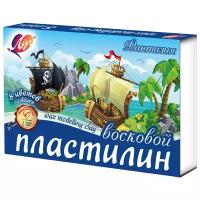 Пластилин восковой Луч Фантазия 8 цветов 140 г со стеком