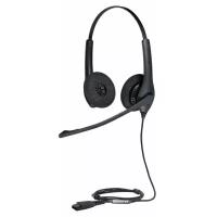 Гарнитура Jabra BIZ 1500 Duo QD + шнур-переходник QD на RJ10, прямой