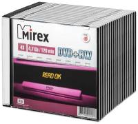 Перезаписываемый диск DVD+RW Mirex 4,7Gb 4x slim box, упаковка 20 шт