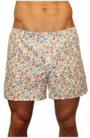 Мужские трусы-шорты бежевые с принтом Romeo Rossi Spring Meadow Shorts RR00314 M (46)