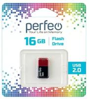 Накопитель USB 2.0 16гб Perfeo M 04, красный
