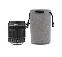 Роскошный защитный чехол-сумка-мешок MyPads для объектива камеры Canon, Nikon, Sony, Olympus, Fuji, аксессуар для цифровой зеркальной фотокамеры серый