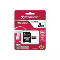 Transcend Карта памяти MicroSDHC 8GB Transcend Class10 (TS8GUSDHC10)