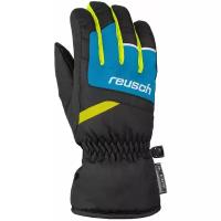 Перчатки Reusch Bennet R-Tex Xt детские, размер 4.5, черный, голубой