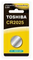 Батарейка литиевая Toshiba CR2025 Lithium BL1, 1 шт