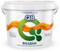 Краска акриловая Formula Q8 Фасадная белоснежная матовая белый 13 кг