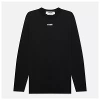 Женский Лонгслив MSGM Micrologo Basic Crew Neck