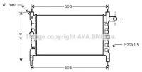 Радиатор Системы Охлаждения Ava арт. OLA2023