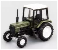 Коллекционная модель, Трактор МТЗ-82, Машинка детская, игрушки для мальчиков, вращение колес, 1:43