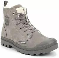 Ботинки женские Palladium Pampa Hi Zip Wl 95982-055 кожаные зимние серые (41)