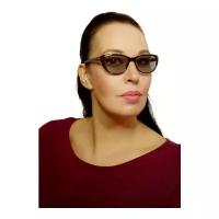 Женские очки для зрения с серыми фотохромными линзами "хамелеоны", РЦ 62-64 мм, +1,0, стекло, ЕАЕ