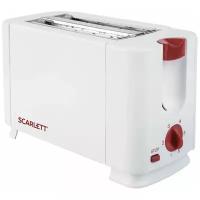 Тостер SCARLETT SC-TM11013, 700 Вт, 2 тоста, 6 режимов, сталь, белый