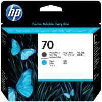 Печатающая головка HP 70 Matte Black and Cyan (C9404A)