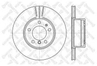 6020-1519V-Sx_диск Тормозной Передний! Bmw E32/E34 2.5-2.5Tds M20/M30/M50/M52 87> Stellox арт. 60201519VSX