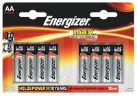 Батарейка AA щелочная Energizer LR06-8Bl MAX в блистере 8 шт