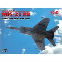 ICM Сборная модель МиГ-25РБ, Советский самолет-разведчик, 1/72