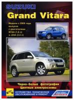 Автокнига: руководство / инструкция по ремонту и эксплуатации SUZUKI GRAND VITARA (сузуки гранд витара) бензин с 2005 года выпуска в Ч/Б фотографиях, 978-5-88850-454-3, издательство Легион-Aвтодата