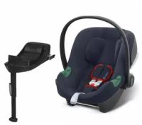 Детское автокресло Cybex Aton B2 i-Size с isofix базой One i-Size, цвет Bay Blue, группа 0+, с рождения до 12 мес, с 0 до 13 кг