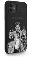 Черный силиконовый чехол MustHaveCase для iPhone 11 El Patron Pablo Escobar/ Пабло Эскобар для Айфон 11 Противоударный