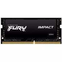 Оперативная память Kingston SO-DIMM DDR4 8Gb 3200MHz pc-25600 FURY Impact Black (KF432S20IB/8)